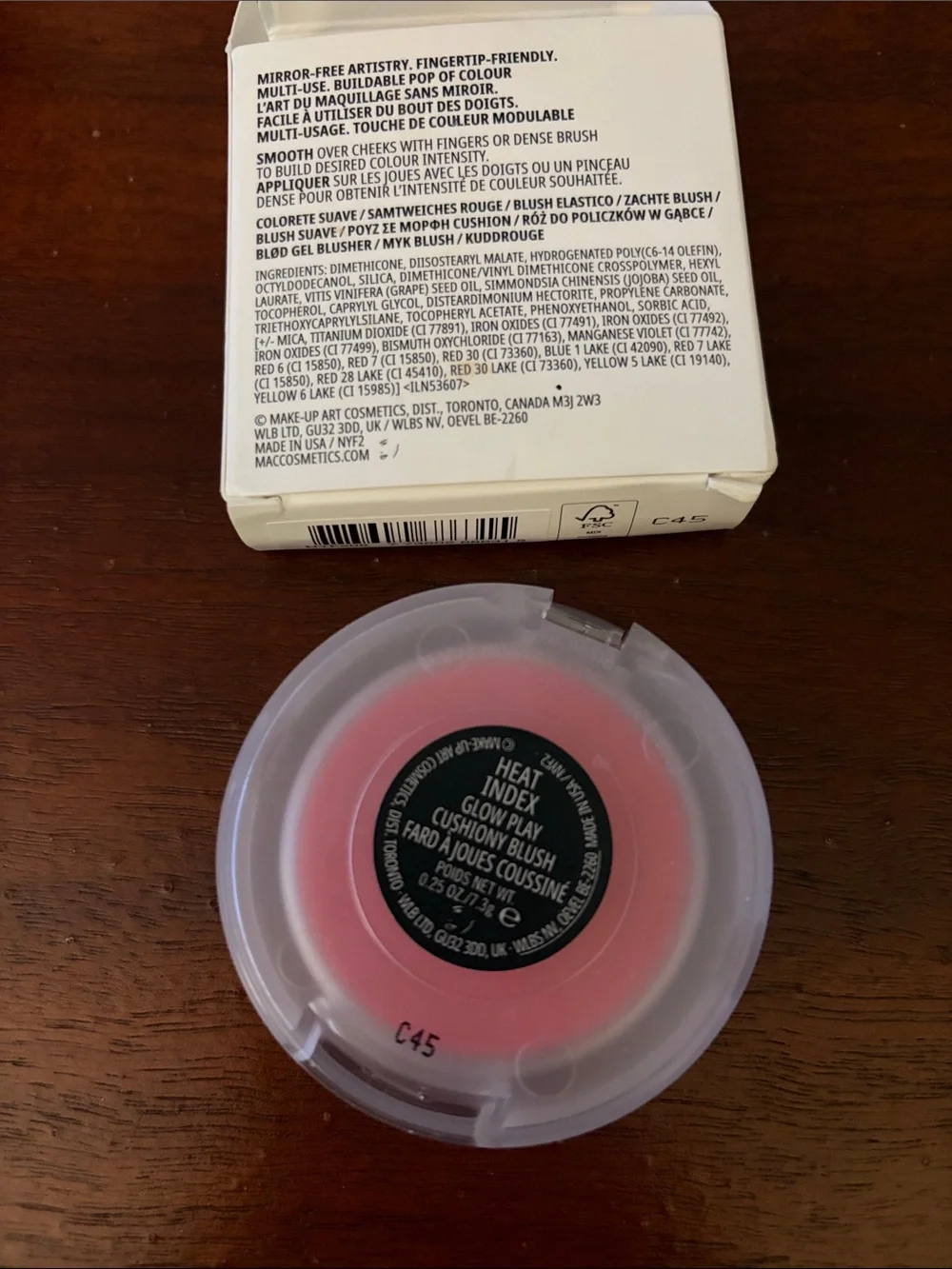 New in box MAC Glowplay Cushiony Blush — “Heat Index”